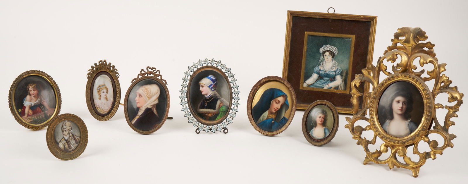 19th Century Painted Porcelain Plaque Collection (Antique) (1 of 4)