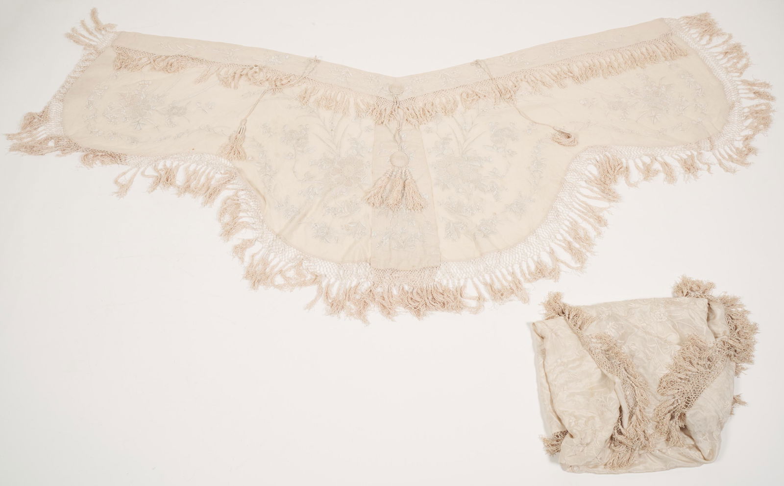 Antique Victorian Lace Shawls (1 of 4)