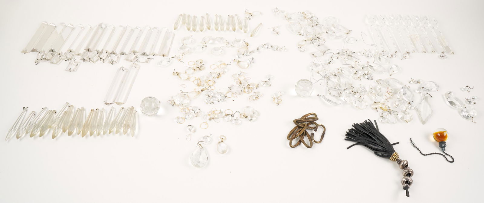 Cut Crystal Chandelier Pendant Prism Pieces (Antique) (1 of 5)