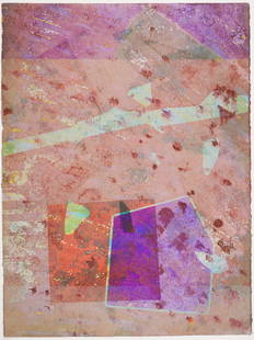 Sam Gilliam (American, 1933 - 2022): "St. Louis I." 1980. Monoprint. Signed, titled and dated in pencil. 30" x 22 1/2". Publisher: Island Press, Washington University.