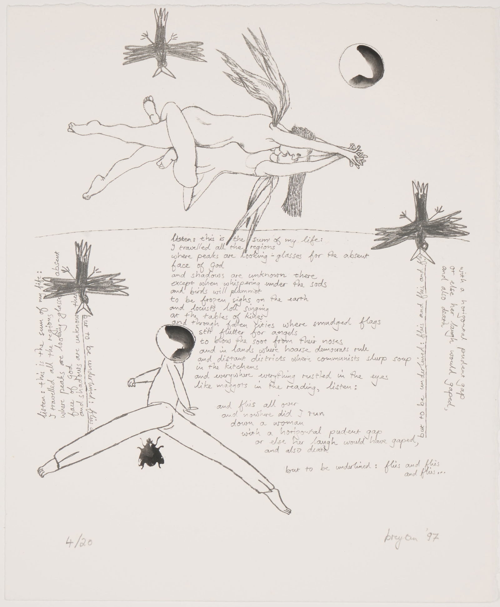 Breyten Breytenbach (South African, b. 1939) (1 of 3)