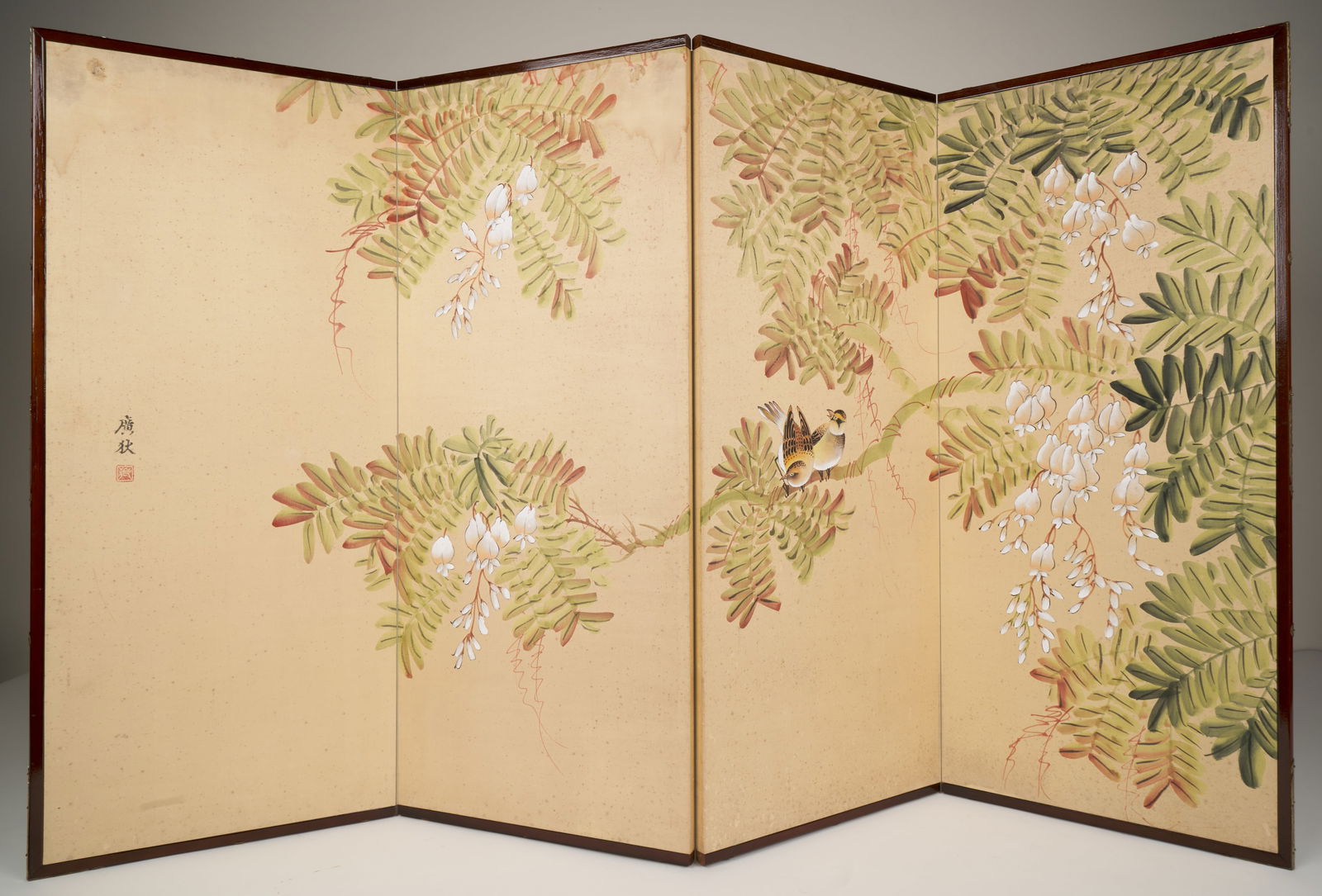 Japanese Painted Folding Screen (1 of 3)