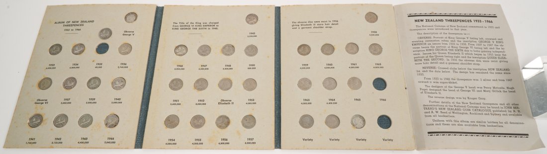 New Zealand Coin Collection 3 Pence (1933 - 1966) (1 of 2)