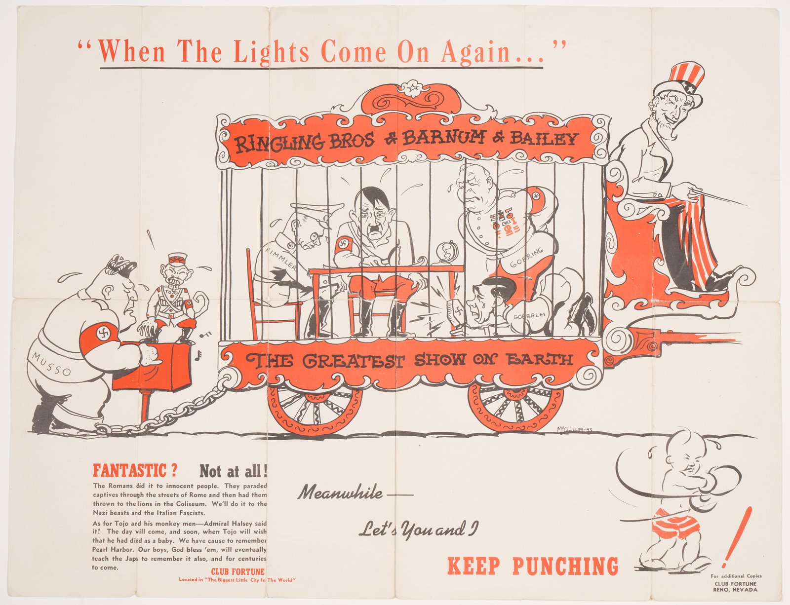 LAS VEGAS WWII  POSTER 1943 (1 of 1)