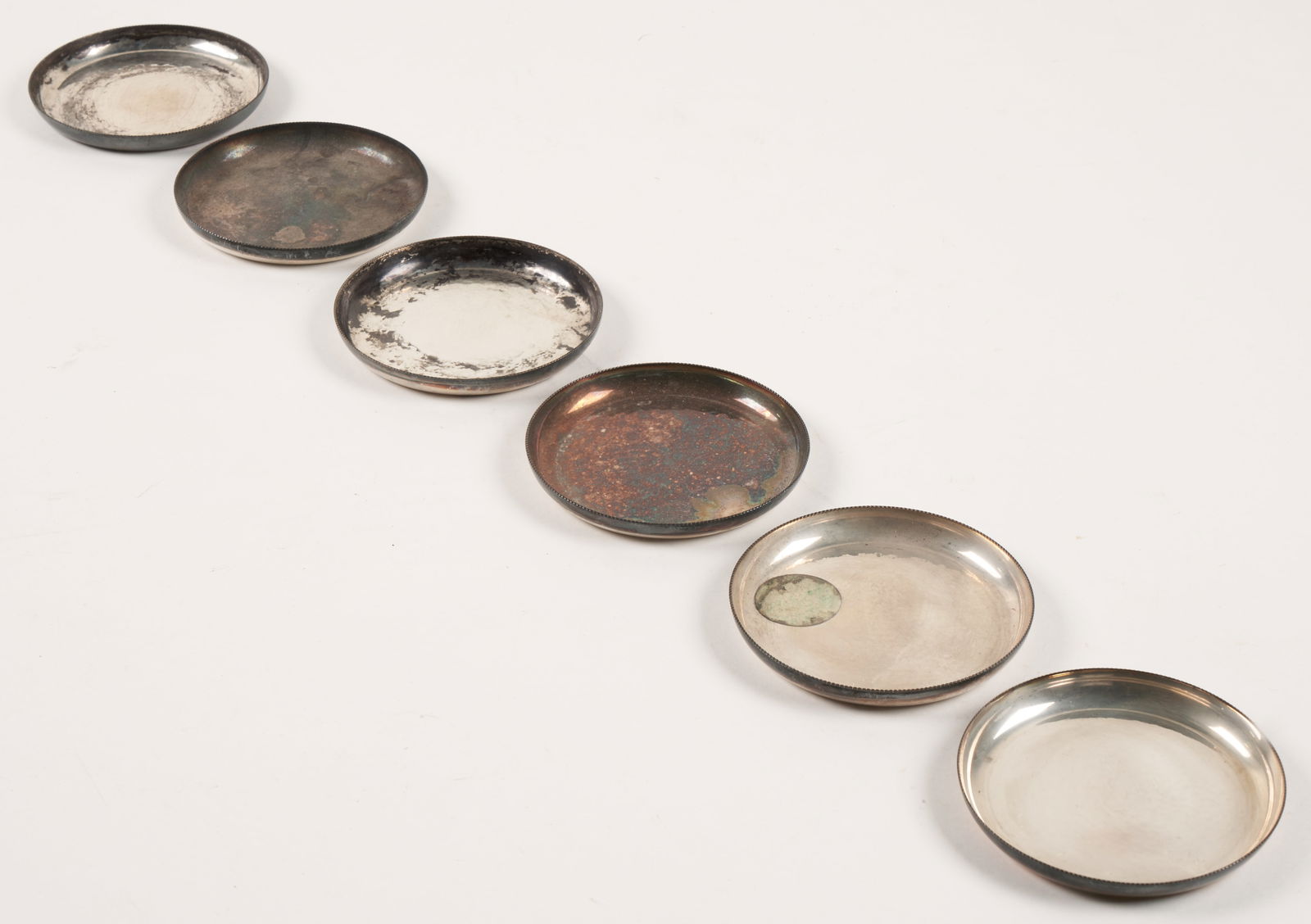 C.C. HERMANN (DANISH, MID-CENTURY) STERLING COASTERS (1 of 2)