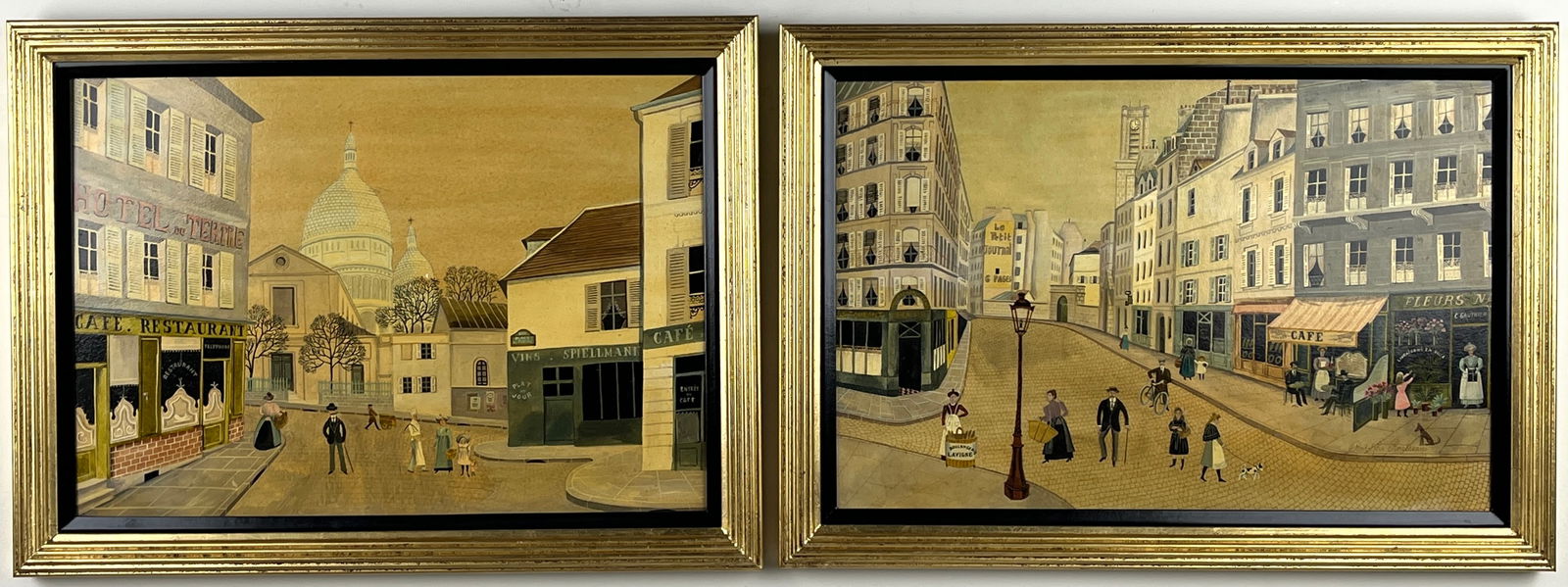 RODOLPHE ROUSSEAU (FRENCH, 20TH CENTURY) OIL PAINTINGS ON BOARD (1 of 2)