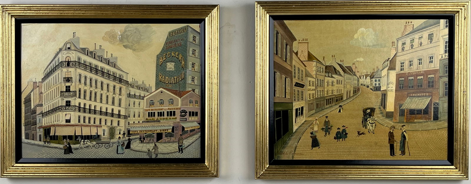 RODOLPHE ROUSSEAU (FRENCH, 20TH CENTURY) OIL PAINTINGS ON BOARD (1 of 2)