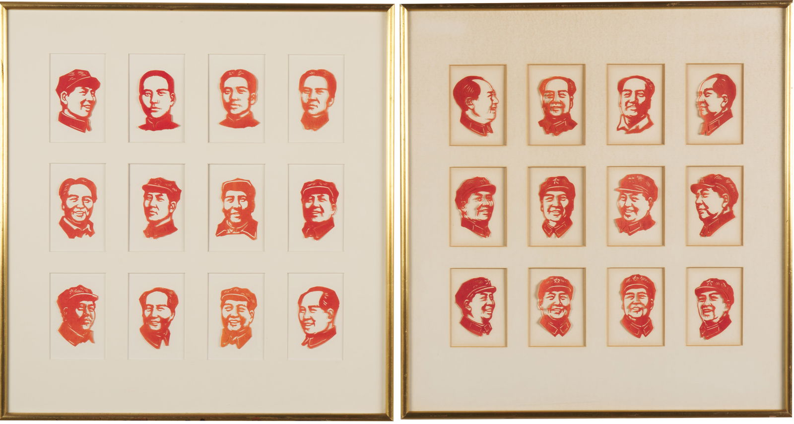 Cut Paper Portraits of Mao Mid Century (1 of 1)