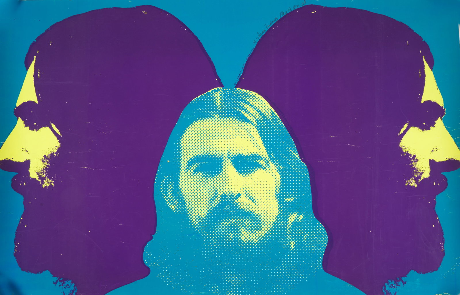 Victor Atkins (American, B. 1944): 'Gemini Rising Inc.' Serigraph. Artist stamp, titled and inscribed in pencil, upper right, and on the screen. 26 x 33" In 1969, Atkins won a Society of Illustrators (NYC) award for the cover of the Mi