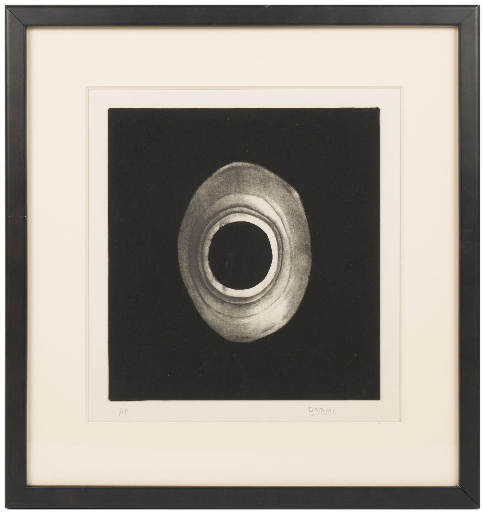 Lee Bontecou (American, 1931 - 2022): 'Untitled' from 'Ten from Leo Castelli.' Lithograph on muslin affixed to board and laid down on support mat (as issued). Edition of 200 (and 25 limited lettered proofs, A-Y.), published by Tanglewood