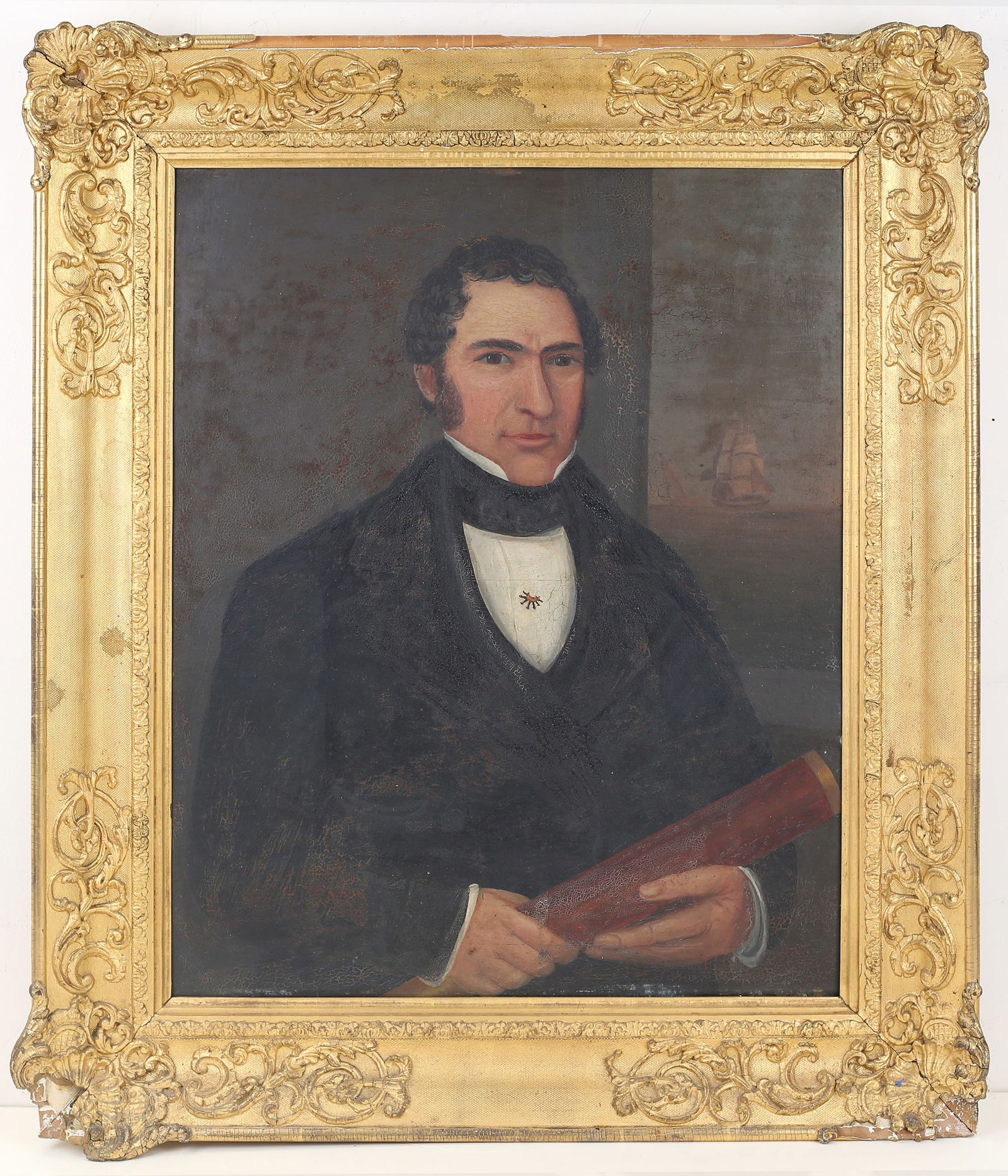 Portrait of a Sea Captain (American, 19th Century) (1 of 3)