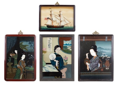 Chinese Reverse Glass Paintings (20th Century)