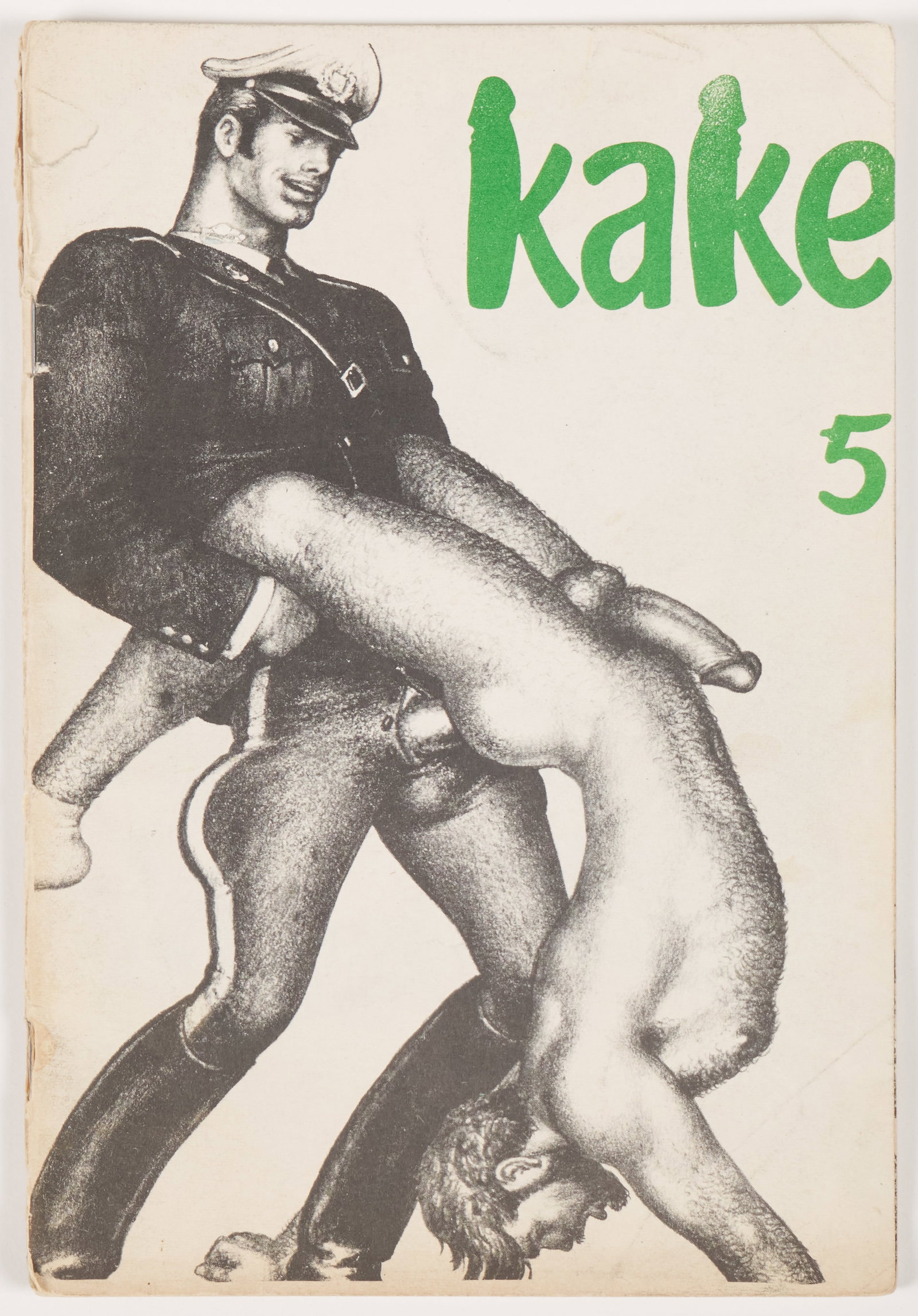 Tom of Finland (Finnish, 1920-1991): 'Kake 5.' 1970. Small publication. Stapled magazine. 8 x 5 1/2".