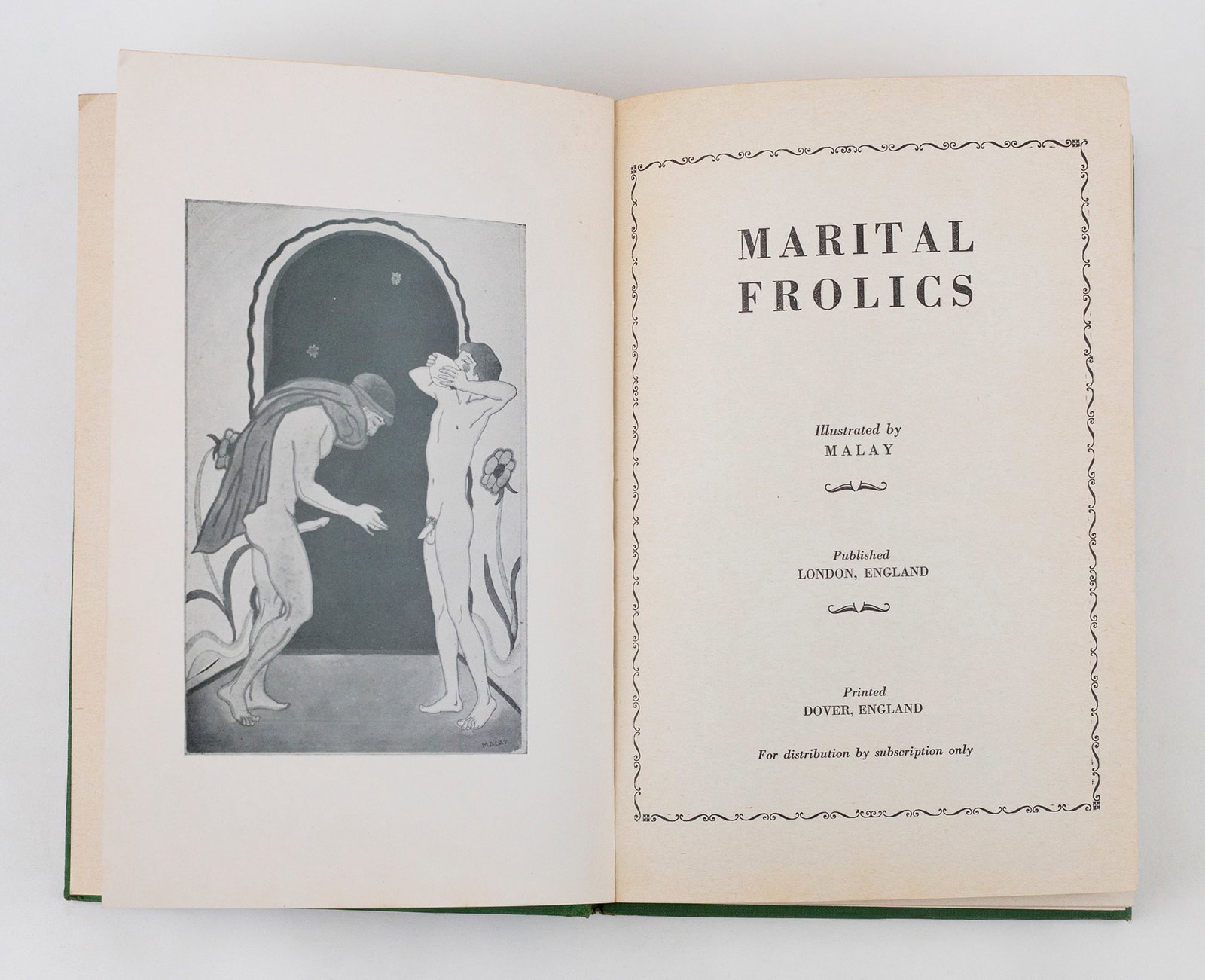 Marital Frolics (Circa 1934): Illustrated copy of 'Marital Frolics' Circa 1934. An abridgment of the 5th volume of 'My Secret Life'. The author, known as Walter, has been identified as either H.S. Ashbee, Frank Harris, or William 