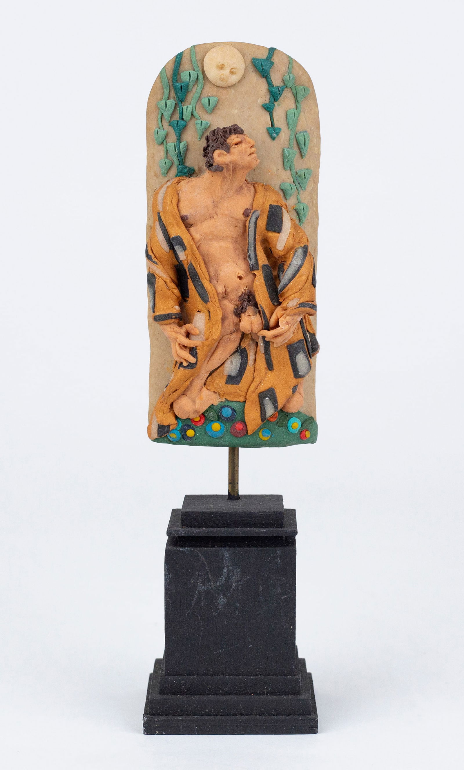 Campbell G. Paxton (American, b. 1948): 'Ver Klimt.' Polymer clay. Monogrammed on side. Titled on bottom. 8 x 3 x 3" (sight).