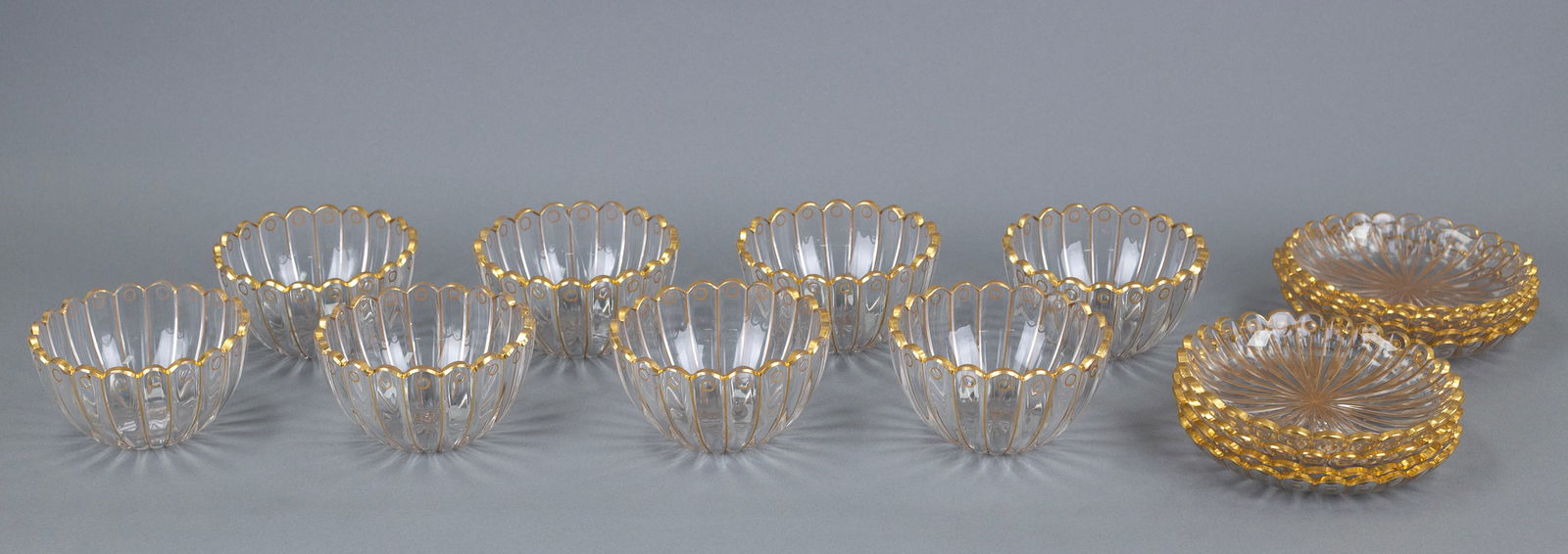 Baccarat Art Deco Gilded Crystal (Antique) (1 of 3)