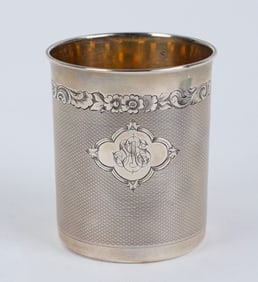 Sterling Silver Ornate Cup (Antique)