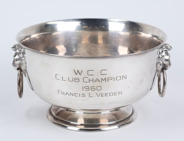Ornate Sterling Golf Trophy