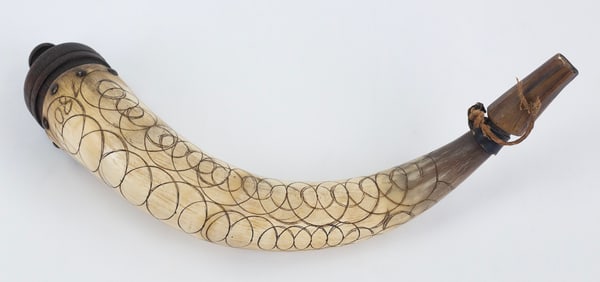 American Antique Powder Horn (1804)