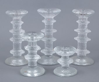 Timo Sarpaneva (Finish 1926-2006) Candlesticks