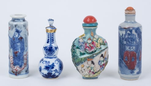 Group of Chinese Snuff Bottles (19th Century)