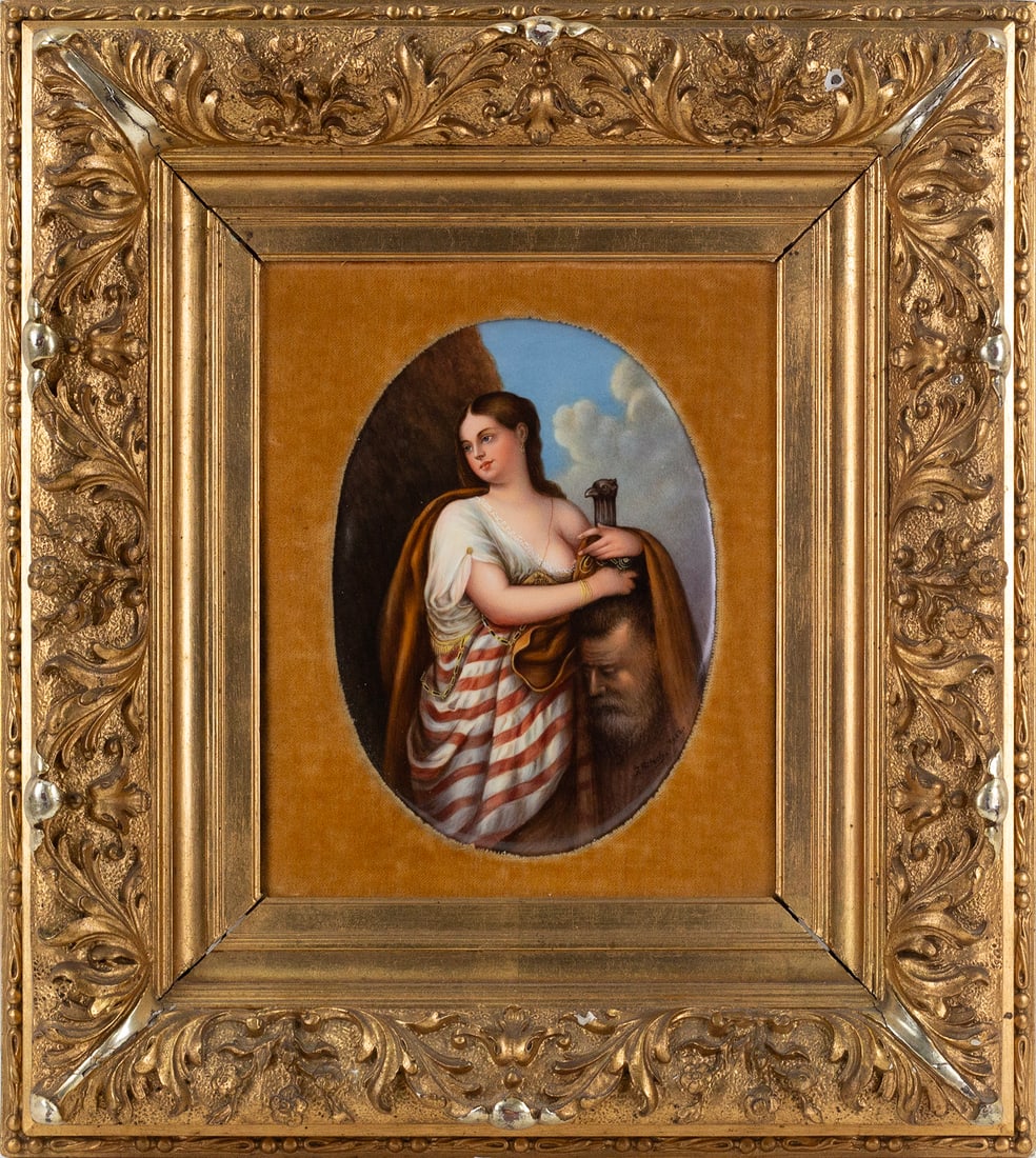 KPM Plaque Judith (after Landelle) (1 of 3)