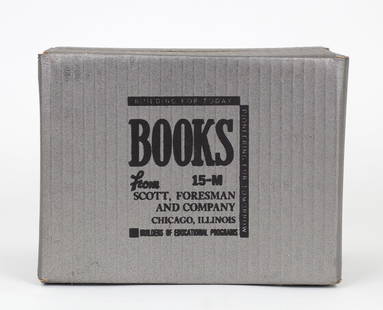 Wayne Gonzales (American, b. 1957): "Surrogate Box.' Acrylic paint on cardboard box housed in an acrylic box. Edition of 10. 9 1/2 x 6 1/2 x 7 1/2". Provenance: Estate of a Manhattan art collector.