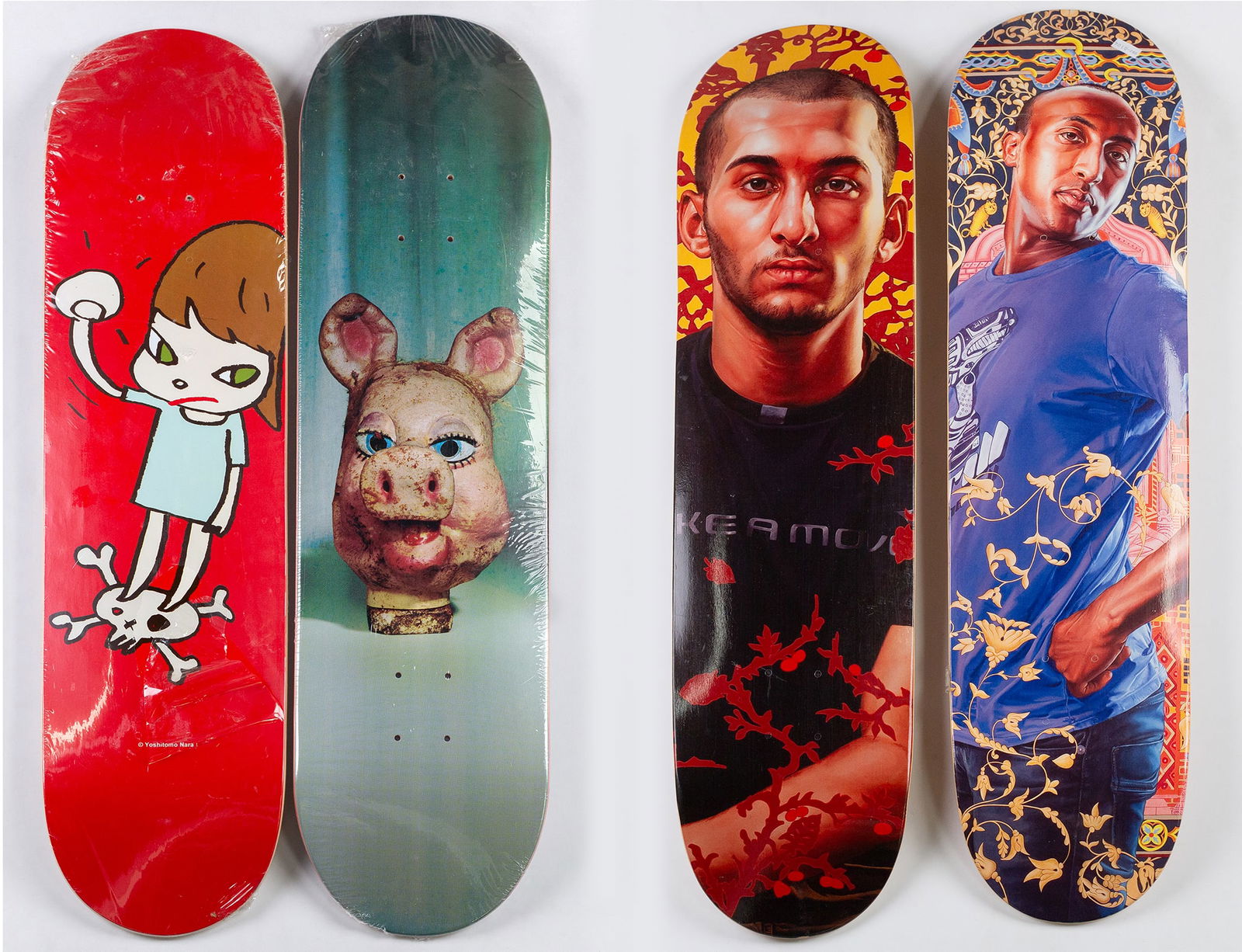 【真作】MoMA Nara Skateboard 『Welcome Girl』 Yoshitomo Nara Welcome Girl And Solid Fist Skateboard Decks