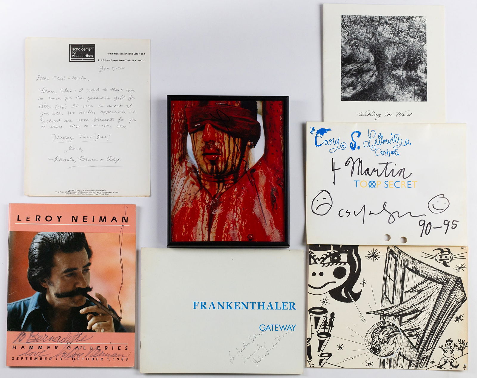 Signed 20th Century Artist Ephemera (1 of 3)