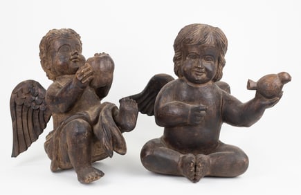 Antique Wood Cherubs