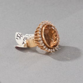 14k Yellow Gold Citrine Ring
