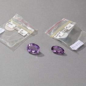 Two Loose Pink Gemstones