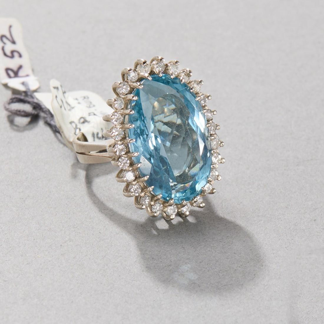 14k White Gold Topaz and Diamond Ring (1 of 2)