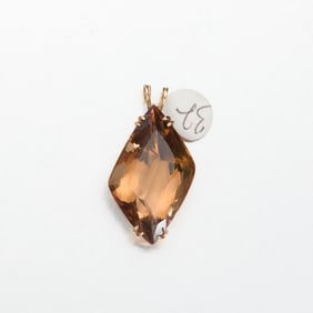 Gemstone and 14k Pendant