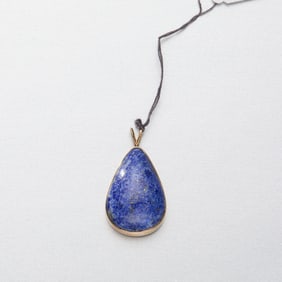 Lapis 14k Pendant