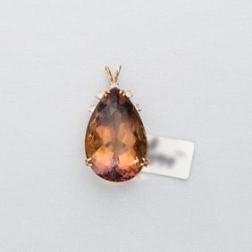 Colored Gemstone 14k Pendant