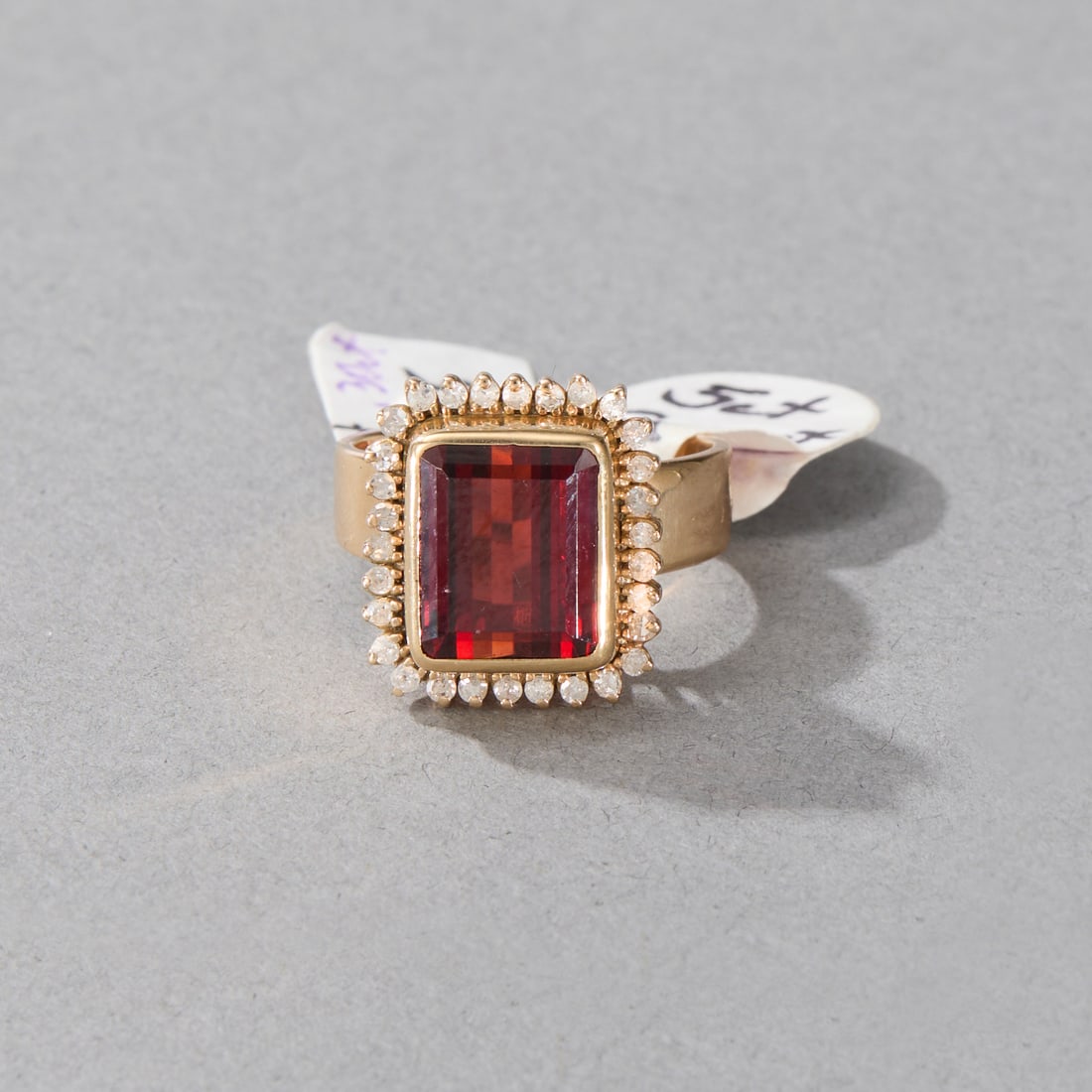 14k Gold Garnet and Diamond Ring (1 of 3)