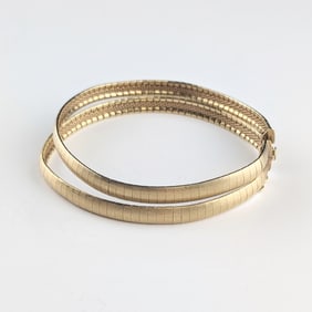 18k Yellow Gold Double Bracelet