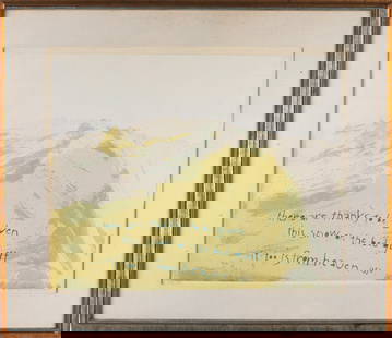Corita Kent (American, 1918 - 1986): "Thanks." 1960. Serigraph. Edition of 44. Signed on bottom right. Titled on bottom left. 20 x 23"; 26 x 29 1/2" (overall). Framed. Provenance: property of a Connecticut collection.