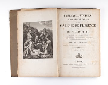 1819 Volume of Florentine Gallery Engravings by Jean-Baptiste Wicar (1762-1834)