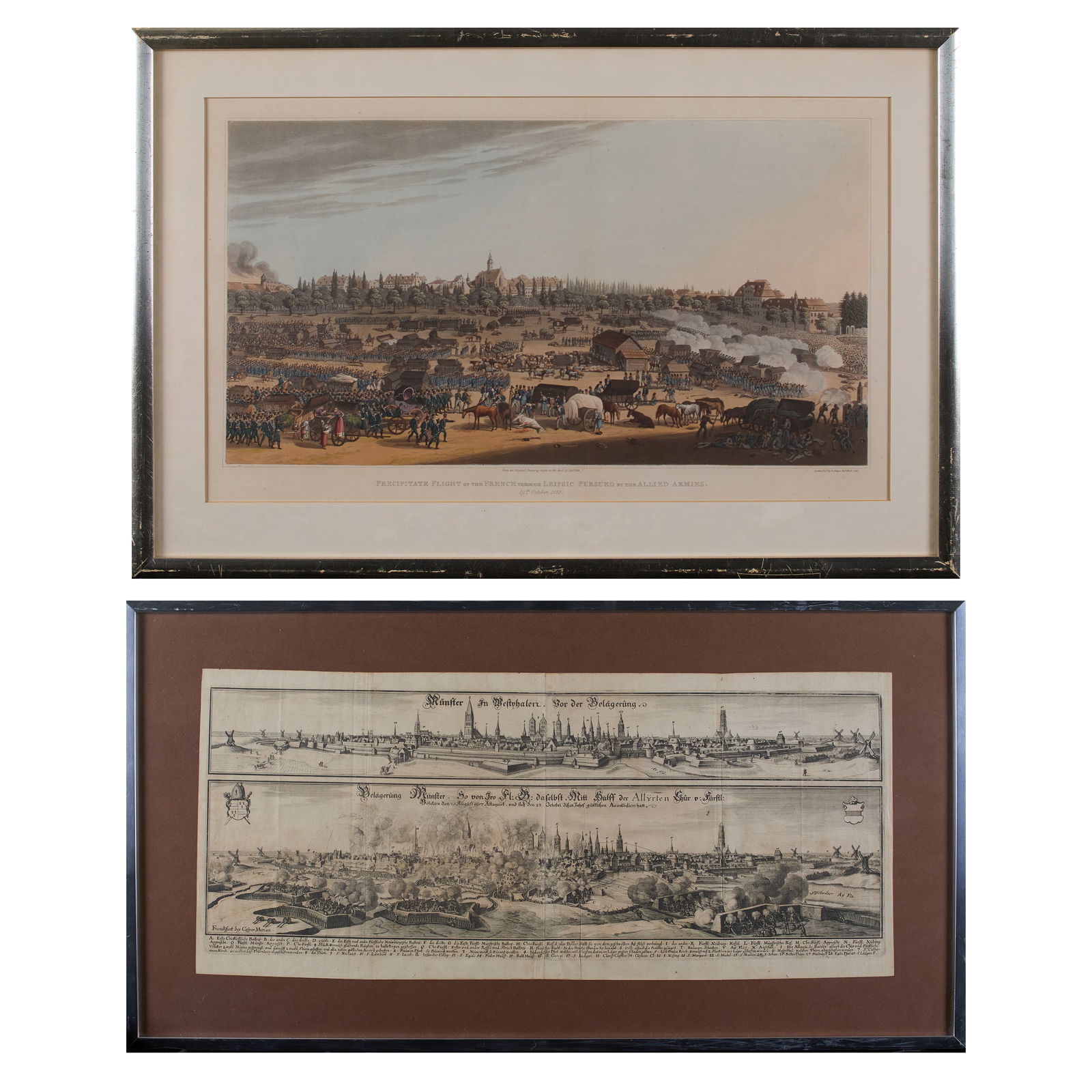 Panoramic Battle Scene Etchings (17th & 18th Century) (1 of 3)