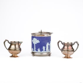 Antique Wedgwood And Plate Silver