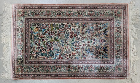 20th Century Persian Silk Prayer Rug