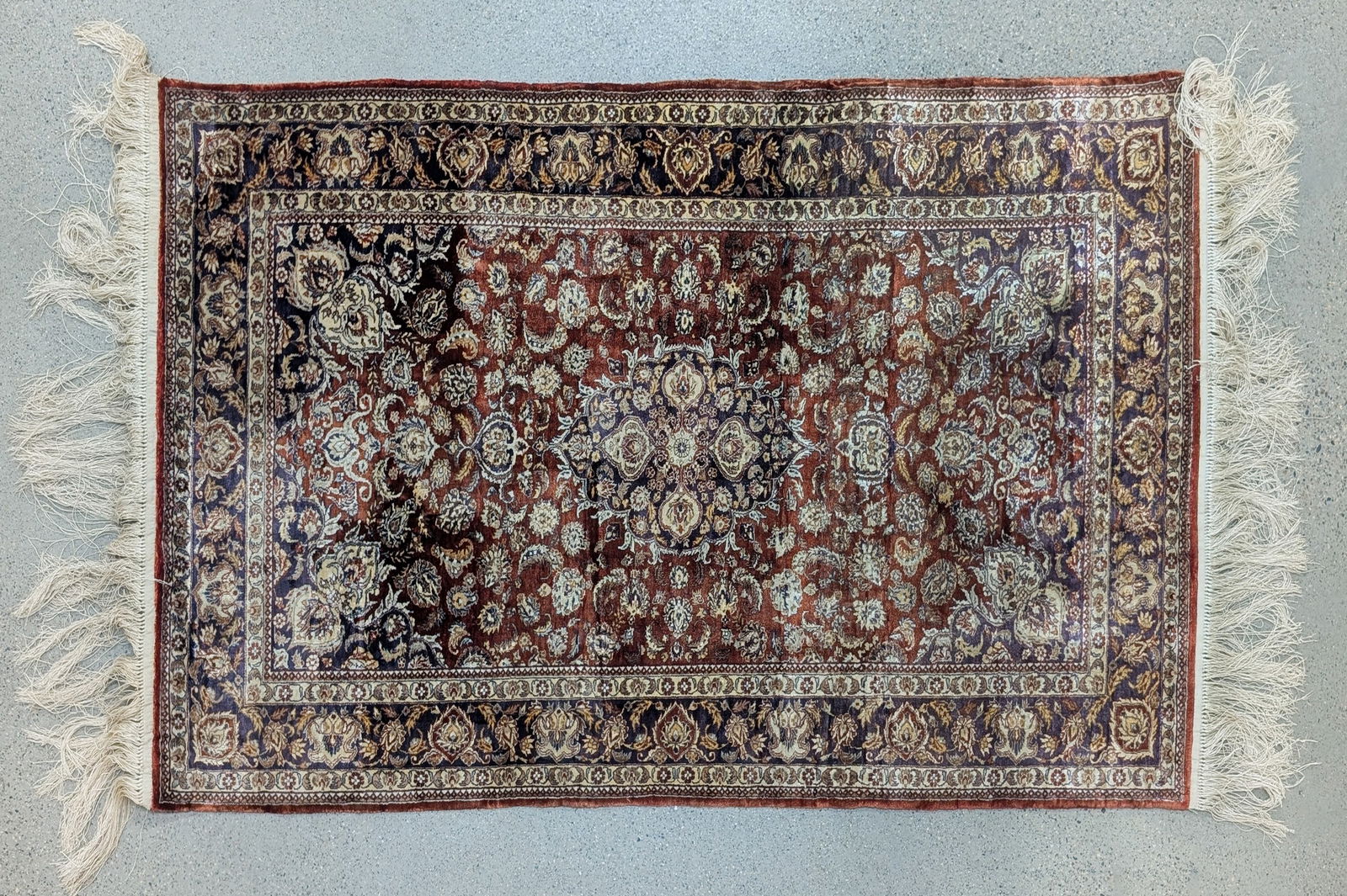 20th Century Persian Silk Scatter Rug (1 of 3)