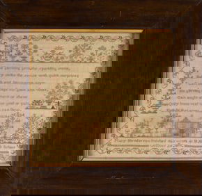 19th Century Needlework Sampler