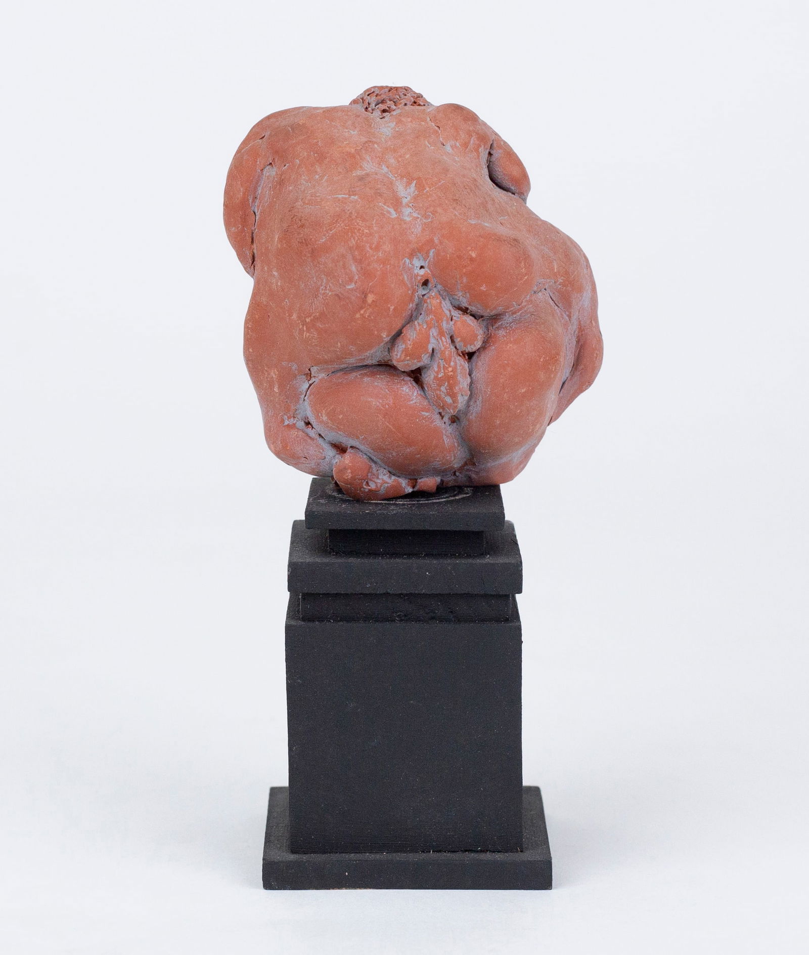 Campbell G. Paxton (American, b.1948): "Brick Bear Sex (Bear E. Man Blow)" Sculpted polymer clay. Monogrammed on verso. Signed, titled, and inscribed on the bottom "Play of Large Forms and Naughty Bits." 5 1/2 × 2 1/2". Provenance: proper