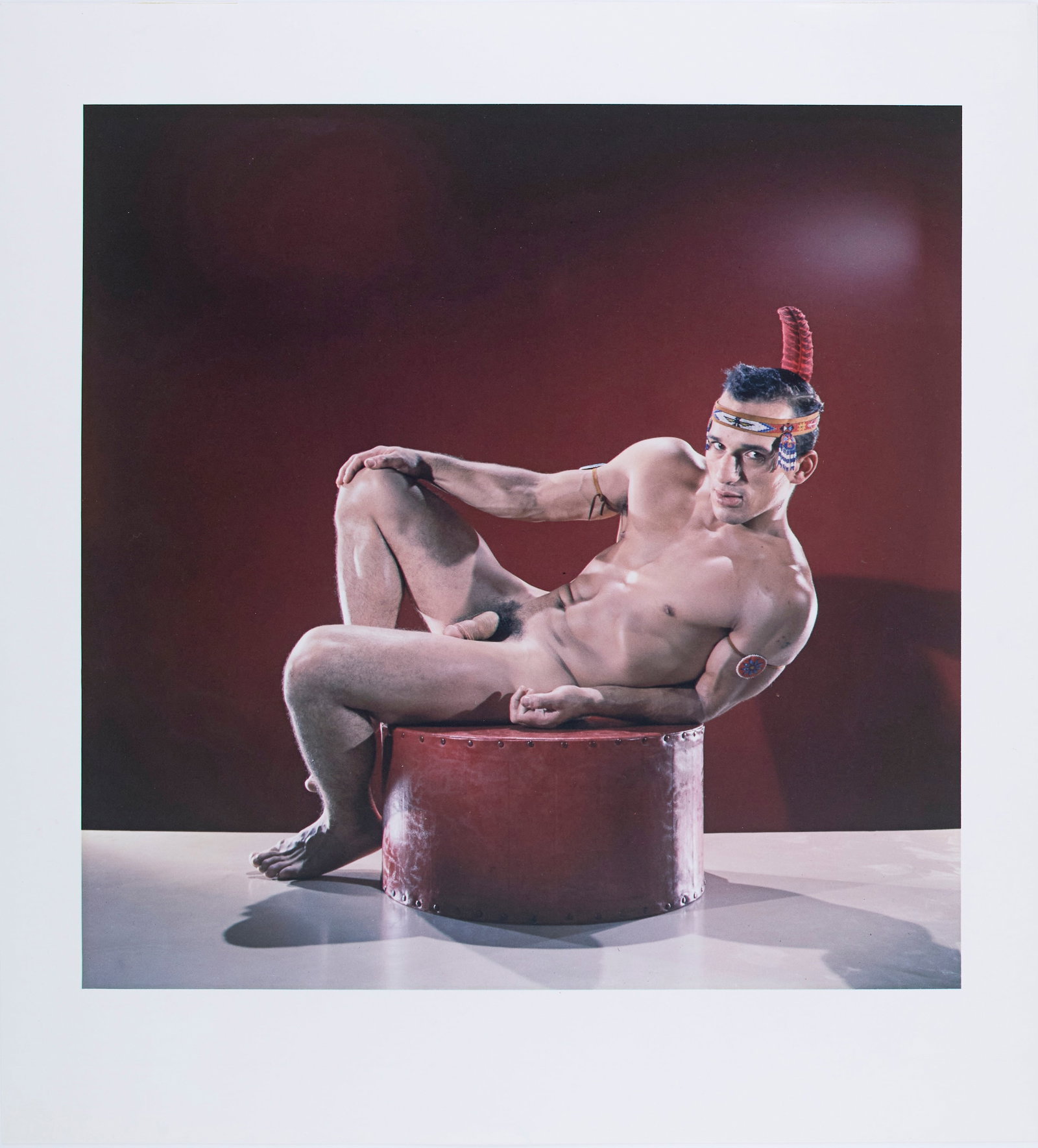 Bruce of Los Angeles (Bruce Bellas) (American, 1909 - 1974): "John Manning." 1990. Dye transfer print of the photograph taken in 1963. Stamped by the estate of Bellas with a signature from the executor. Numbered 3/20. 18 x 16 1/2". Tipped into the mat. Provenan