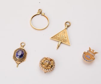 10k-14k Estate Charms and Pins