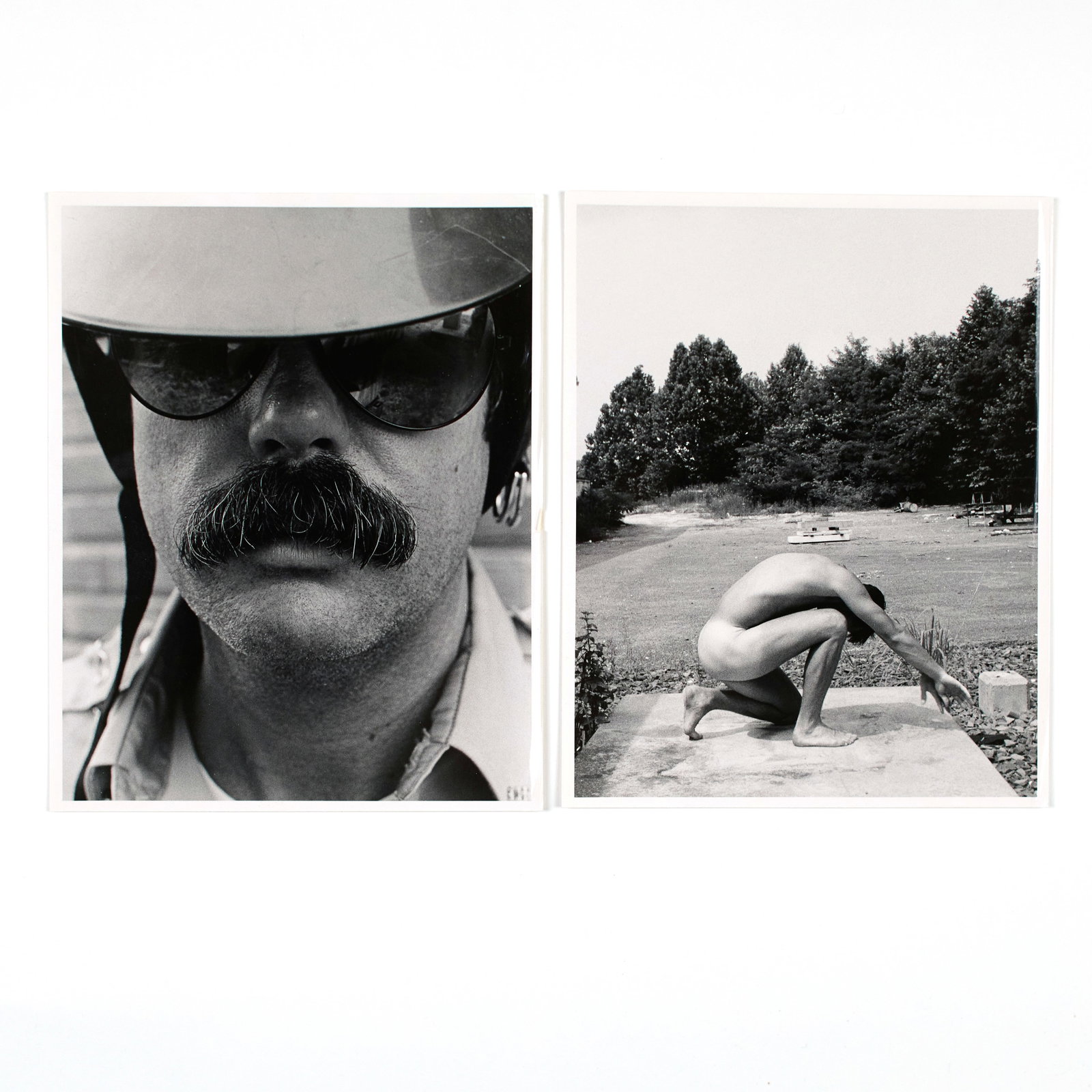 Jan Lynch (American, 1951–1996): Two (2) photographs. 1991 & 1993. Signed 'Jan Lynch' and dated verso. 8 x 10" (overall). Matted. Provenance: property of a prominent New York private collection.