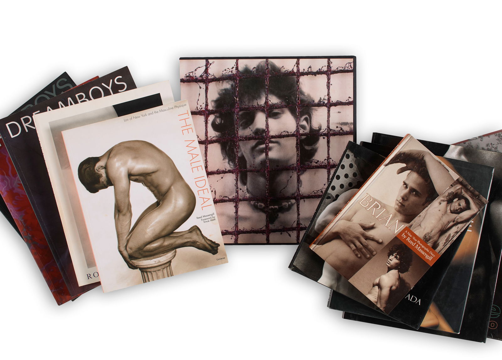 Homoerotic Male Nude Photo and Art Book Collection: Twelve (12) first edition books. Seven (7) hardcover, five (5) softcover. Various authors and publishers. Provenance: property of a private New Hampshire collection.